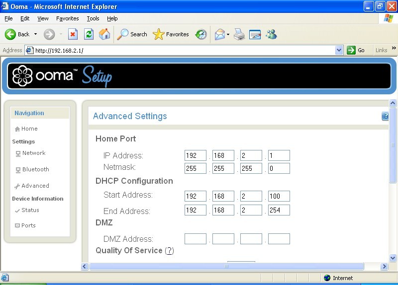 7 Steps to configure an Ooma to work with a Linksys Router Logistics