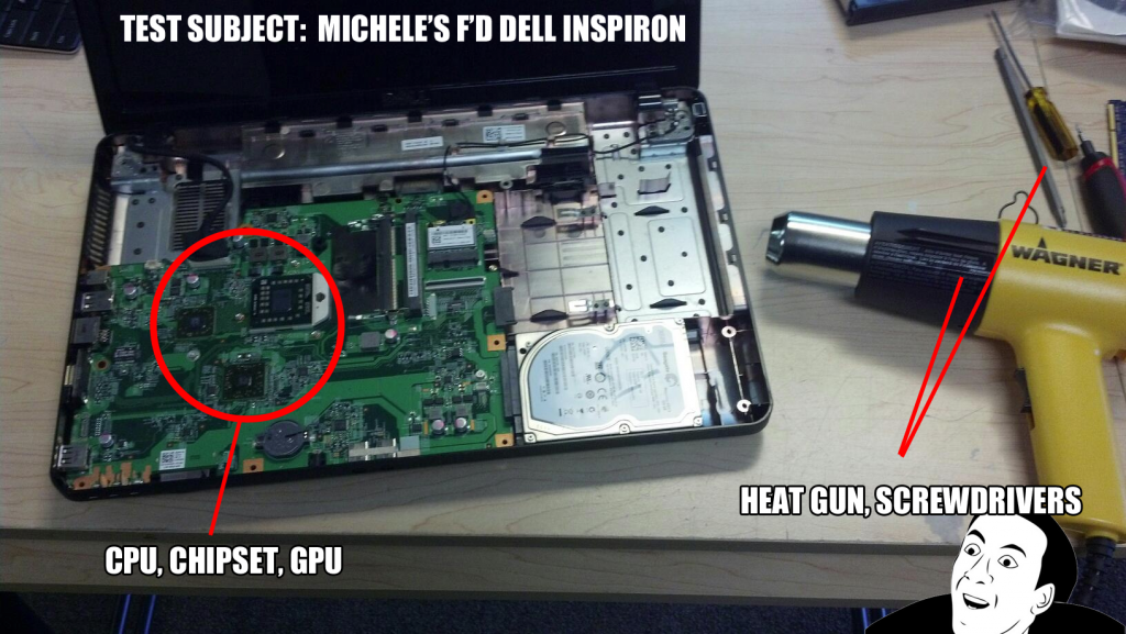 Fixing a faulty laptop Motherboard or CPU - Logistics